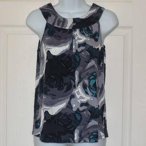 Express Boat Neck Tank - Gray/Green